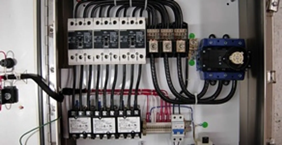Electrical panel installation with organized circuit breakers and wiring in San Diego, CA