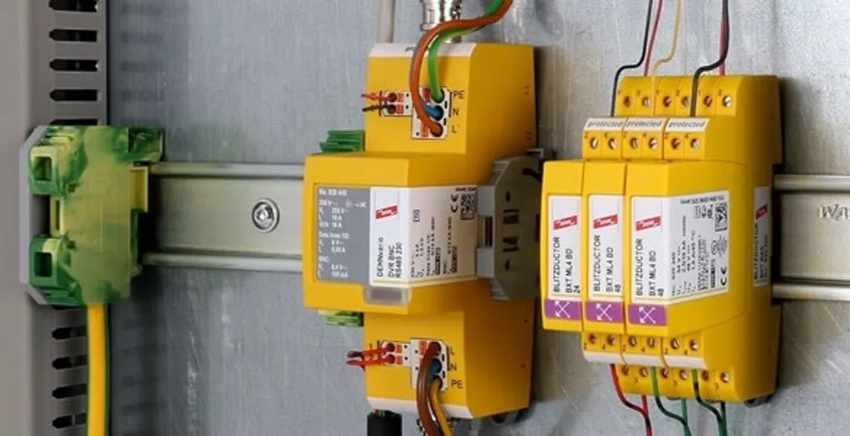 lightning surge protection system with surge suppressors installed by electrical service professionals in San Diego, CA