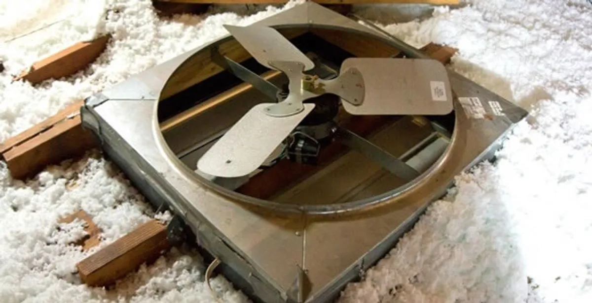 whole house fan installation services with attic-mounted ventilation unit in San Diego, CA