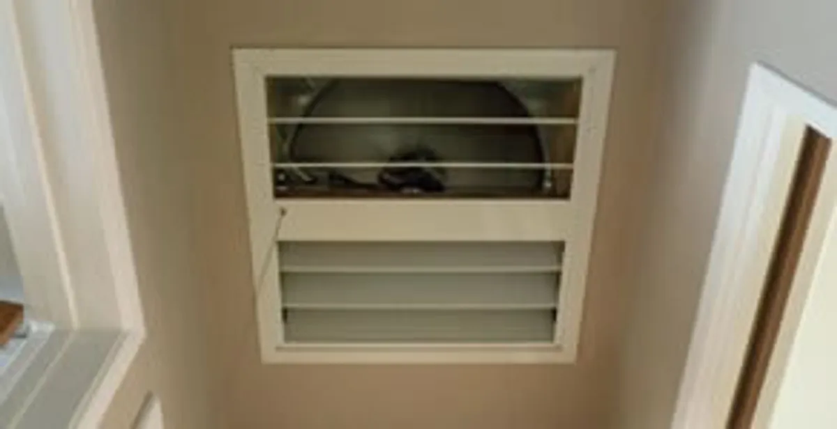 whole house fan installation services with ceiling-mounted ventilation system in San Diego, CA